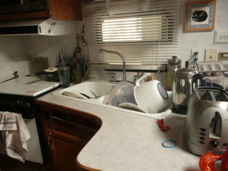 oct 30  dishes in sink