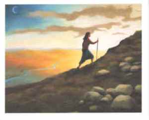 a_woman_climbing_a_mountain